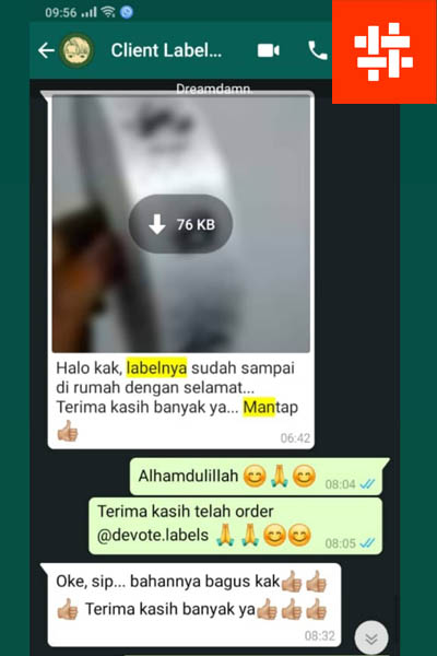 Testimoni Label Baju